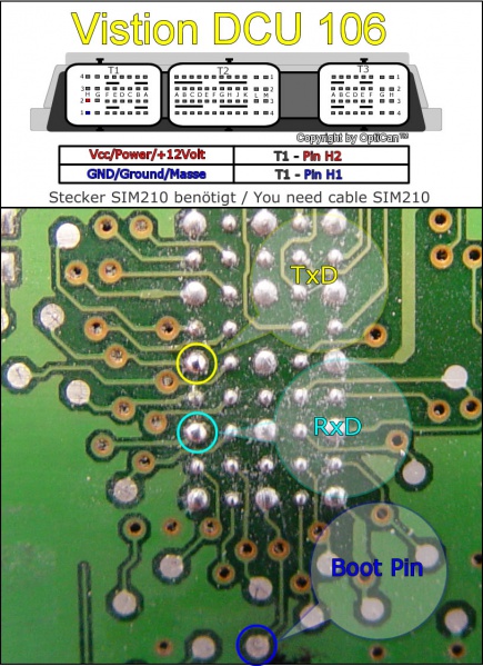 Visteon DCU 106 (Land Rover) pinout diagram 1
